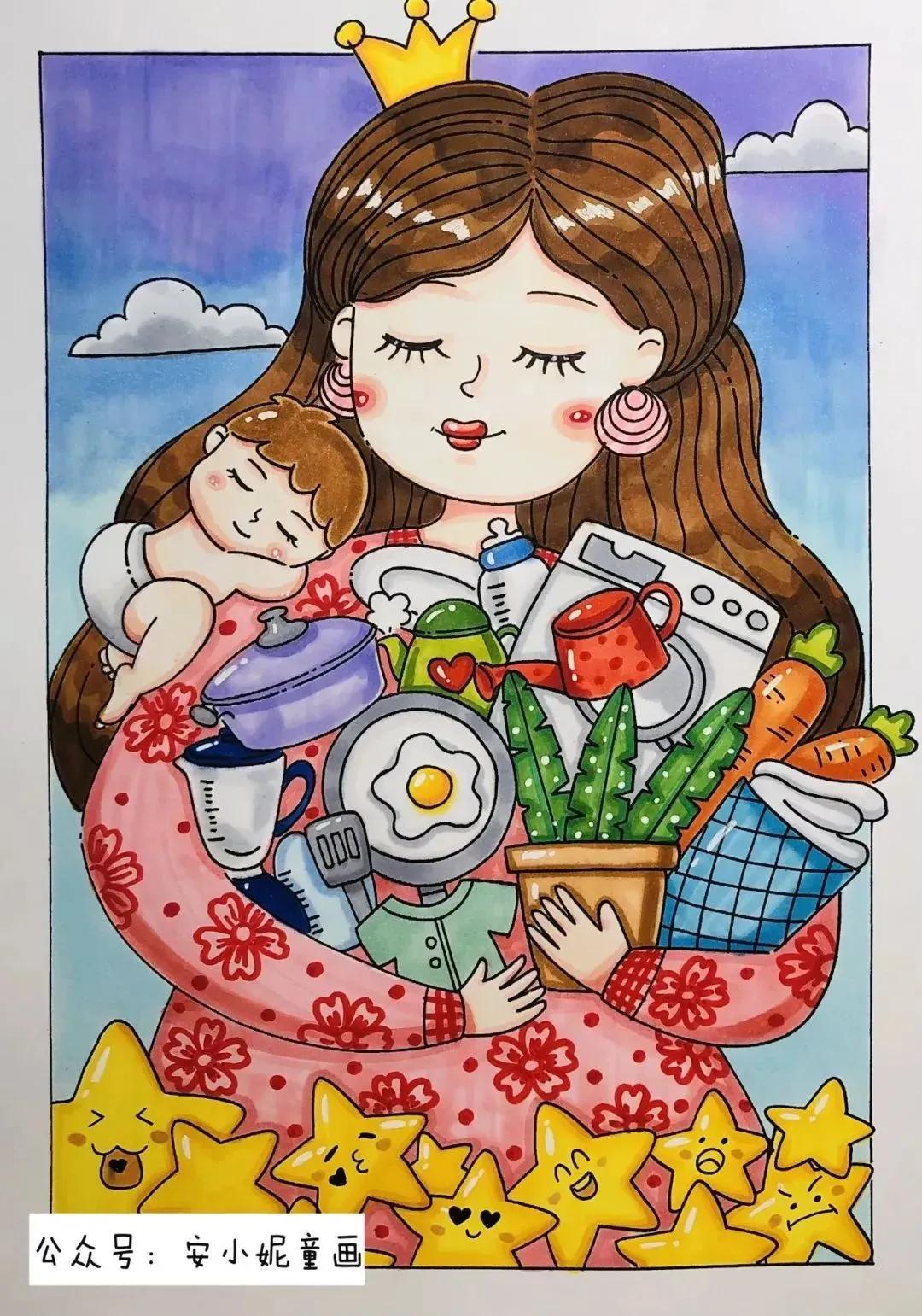 二年级感恩母亲节手抄报图片大全,母亲节手抄报简单漂亮带文字教程