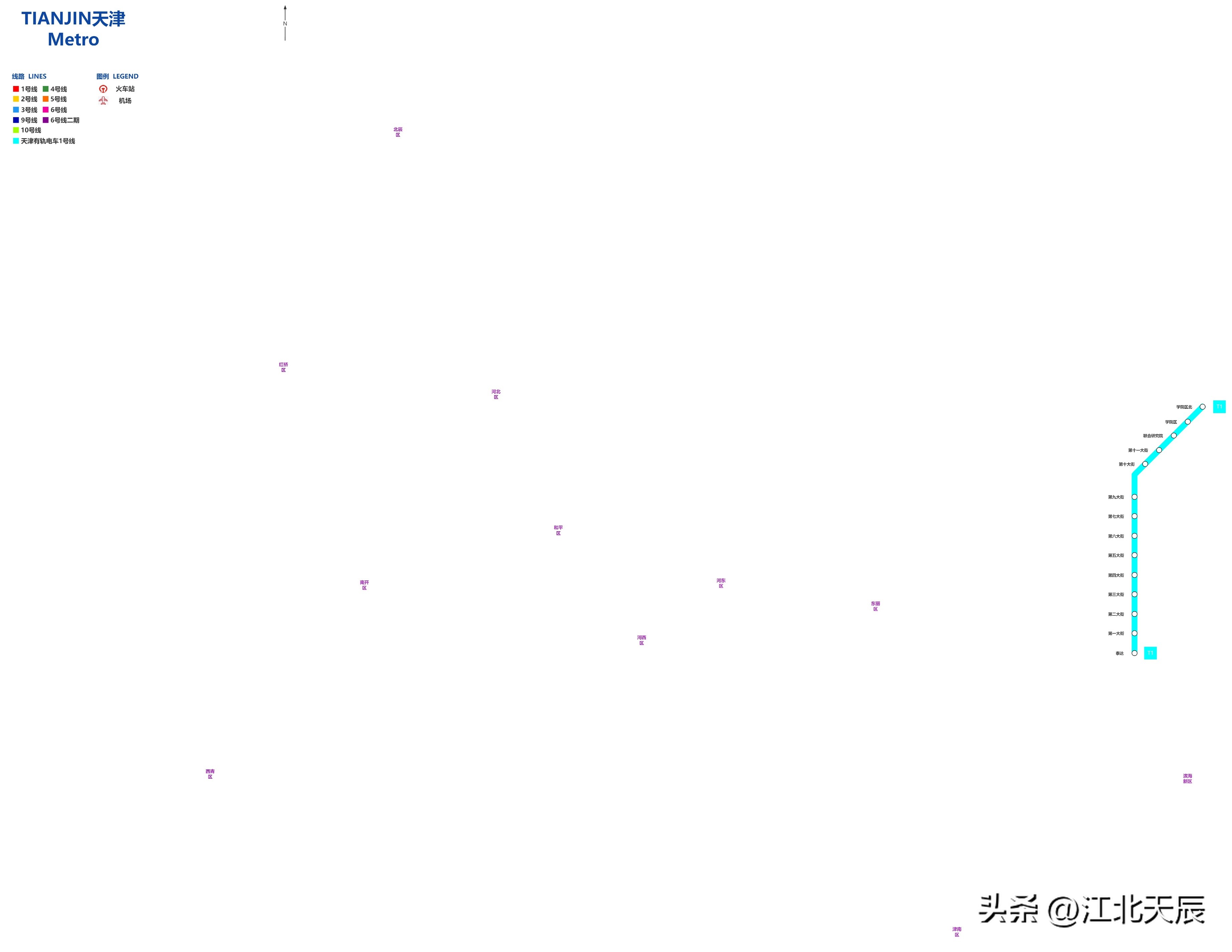 天津城市轨道交通发展概况,天津轨道交通运营线路达到多少条
