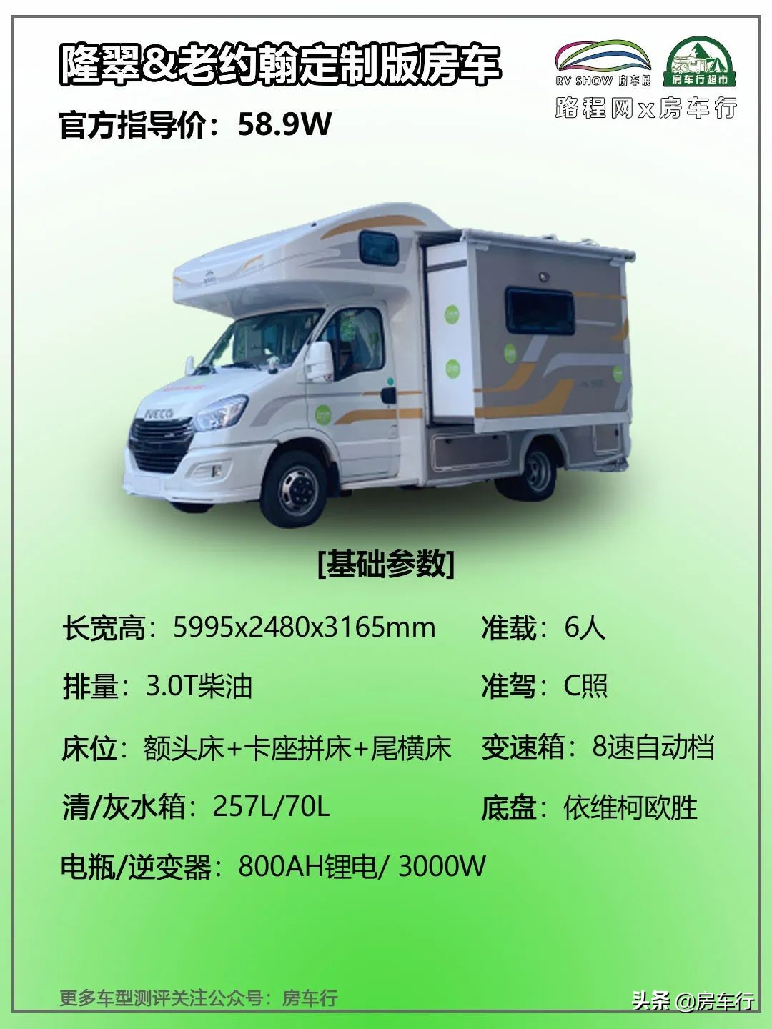 全新细节升级,更大休息空间,老约翰2022款定制版房车来了