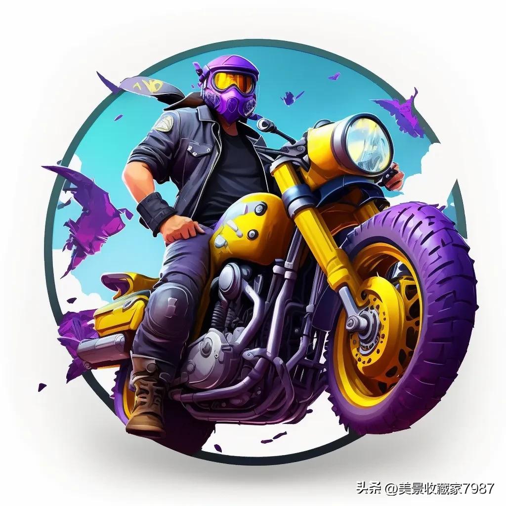 摩托骑士头像暗黑,摩托骑士头像