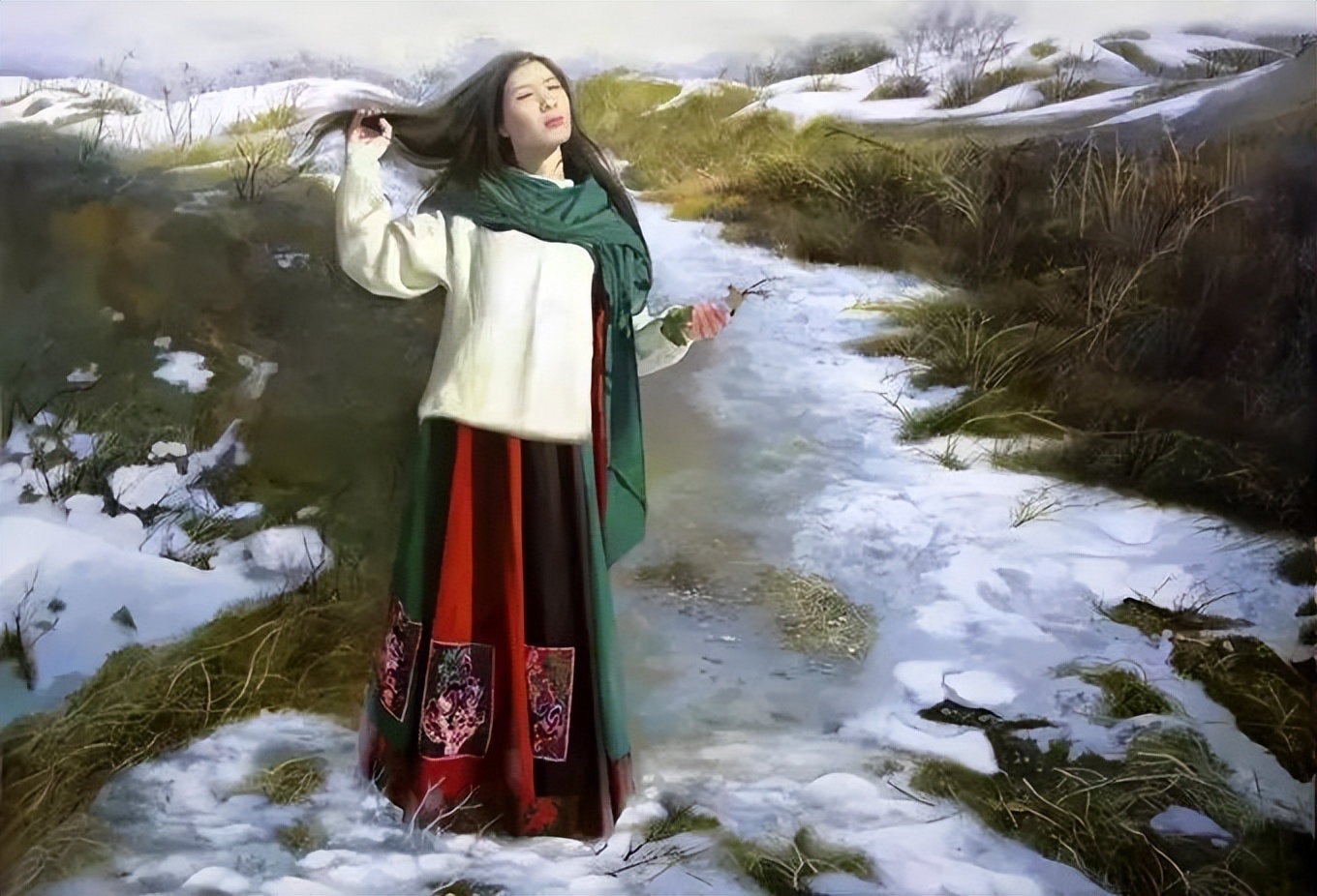 一个喜欢用上帝视角绘画女性人体美的画家，《心中的美好》舒展美