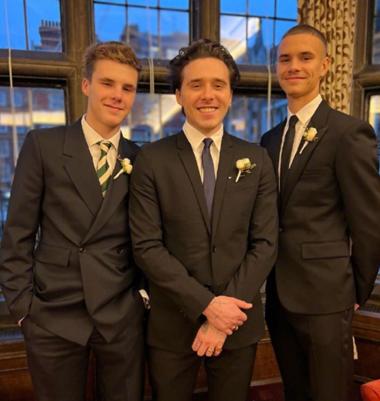 贝克汉姆二儿子和三儿子,贝克汉姆的三个儿子帅气