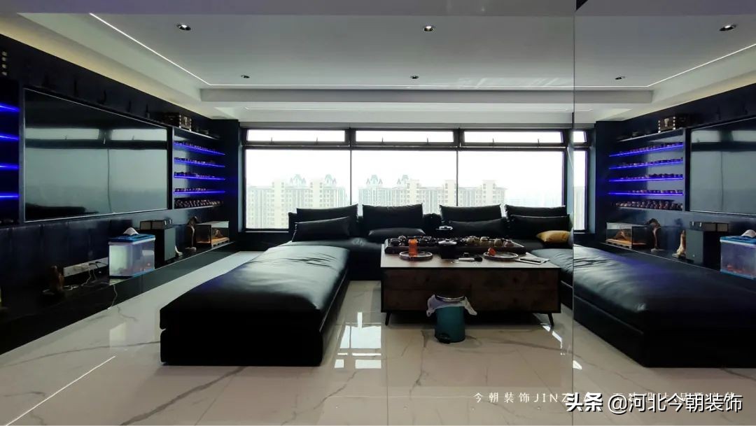 现代轻奢无主灯设计实景小户型,现代风格无主灯设计大宅