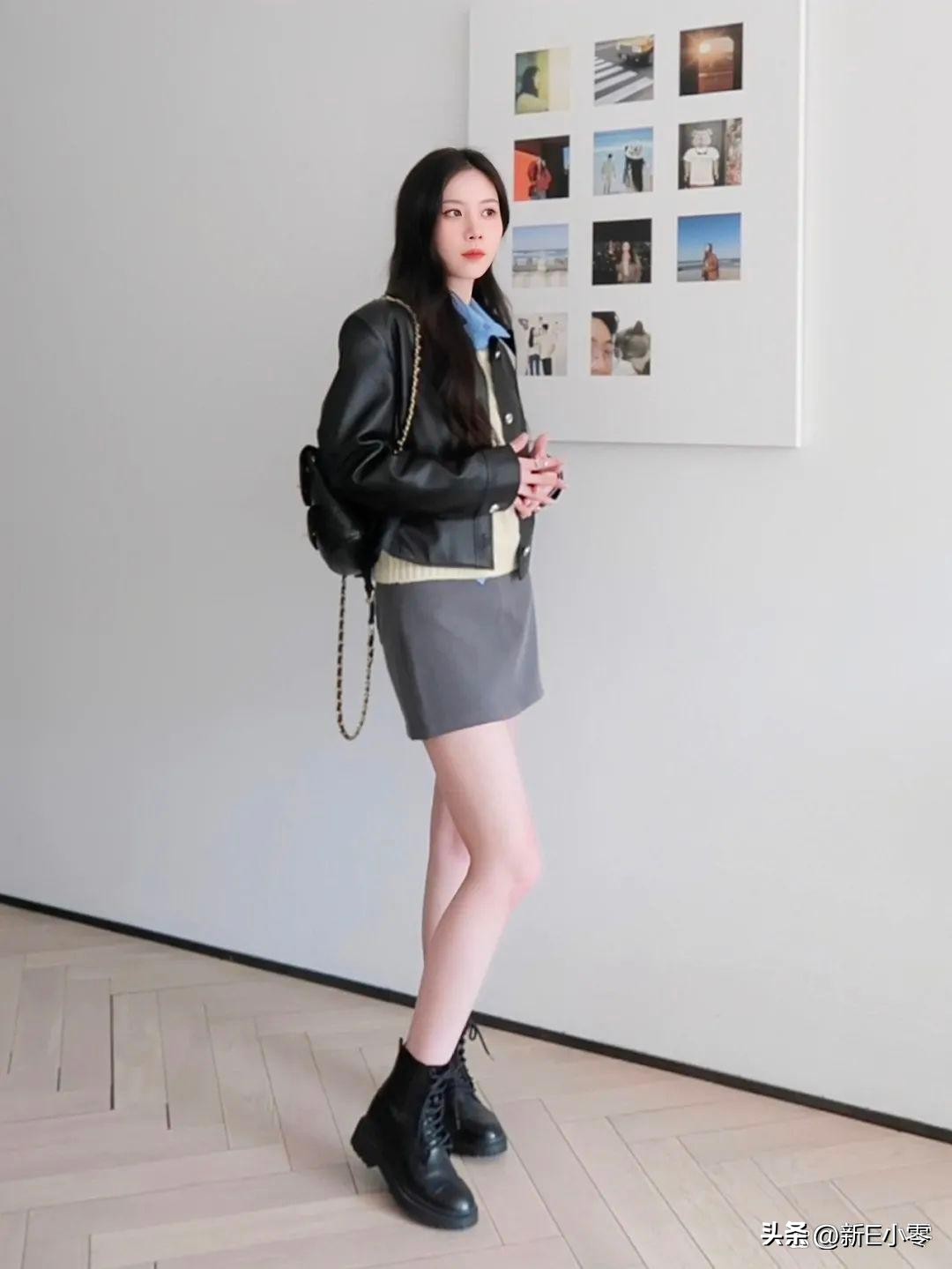 2024早春新款皮衣大码,一件皮衣有多百搭