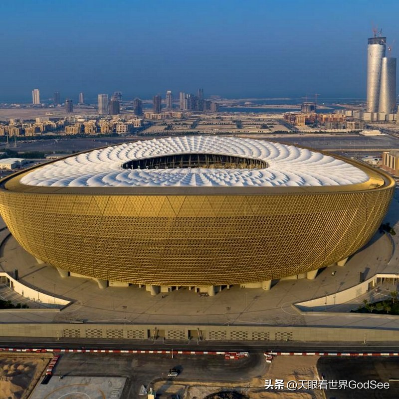 2022卡塔尔世界杯全景视角,卡塔尔世界杯球场第一视角