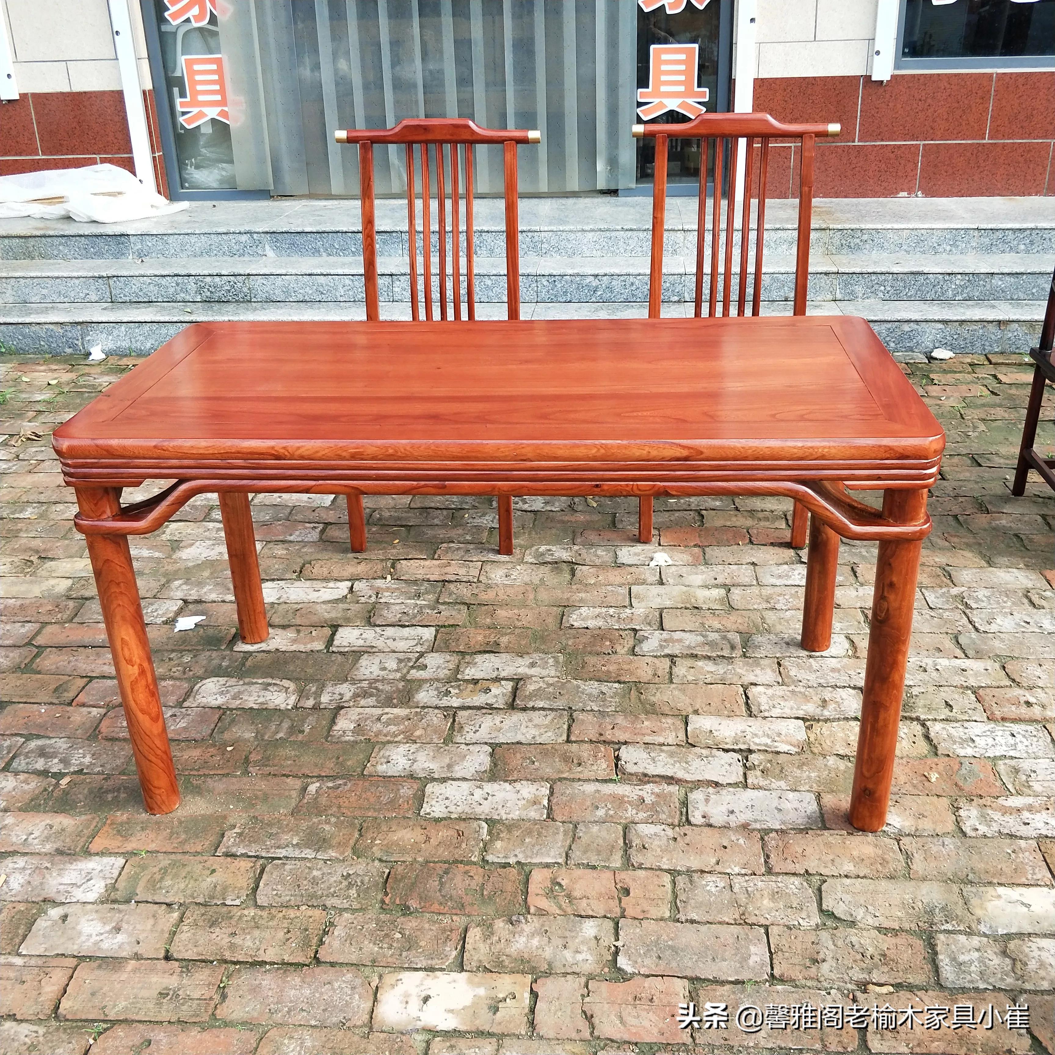 老榆木八仙桌图,老榆木泡茶桌