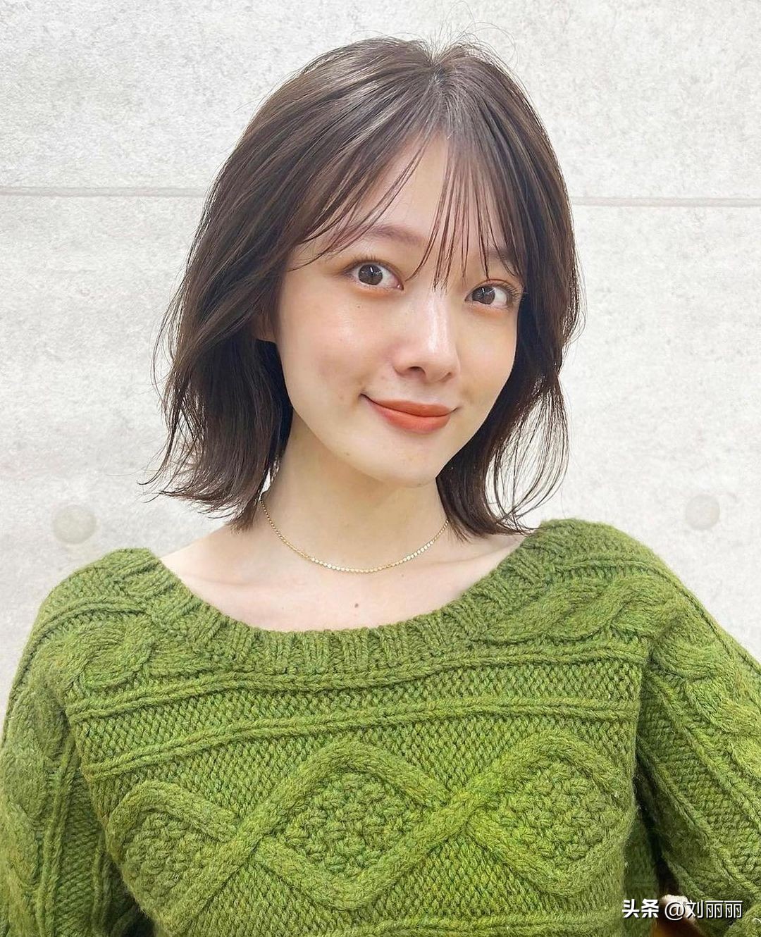 梨花头大波浪中长波波头发型图片,波波头怎么才能弄成大波浪