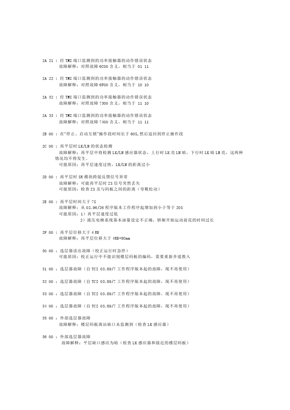 蒂森电梯mc2故障代码,蒂森克虏伯电梯故障怎么解决