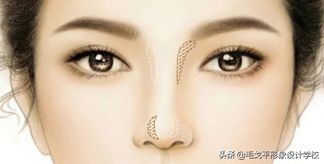 鼻影的万能画法,万能鼻子修容法