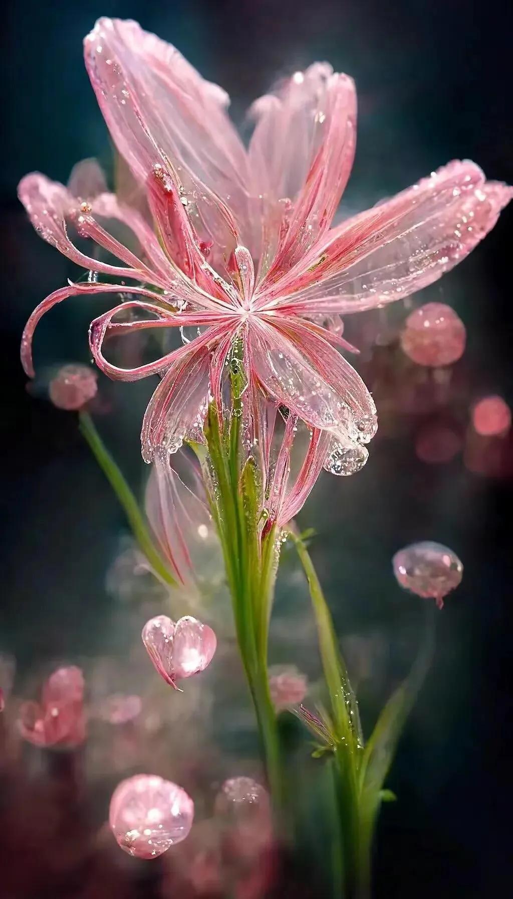 琉璃水晶花壁纸图片,唯美水晶花壁纸图片