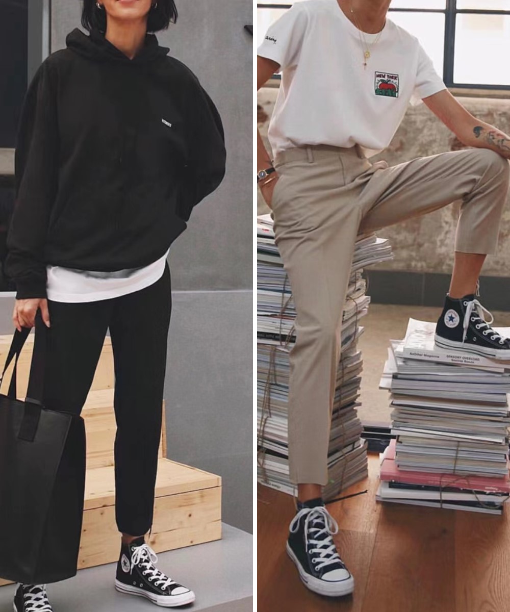 匡威鞋搭配什么裤子秋冬,匡威鞋怎么搭配衣服好看冬天