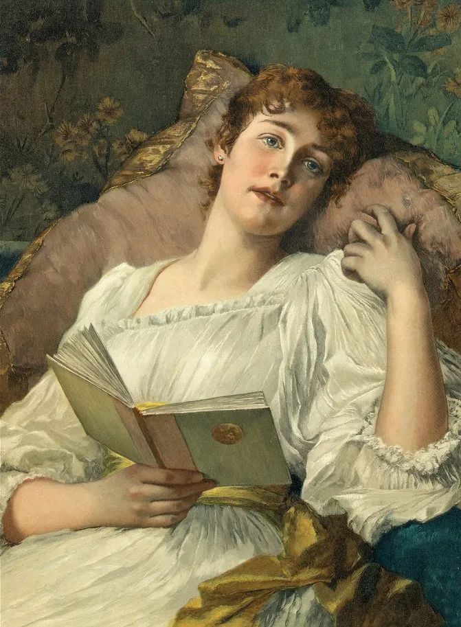 德国绘画风格独特的美女,欧洲艺术绘画女神