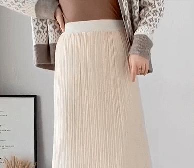 薄绒半裙,薄羊绒半裙的款式