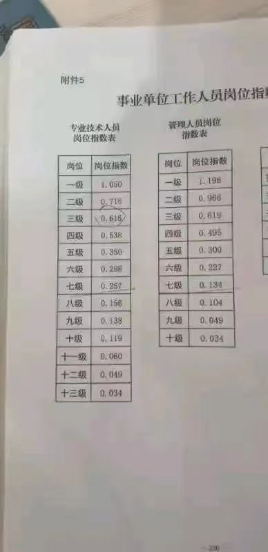 事业单位专技岗视同缴费指数表,事业单位视同缴费指数最低多少