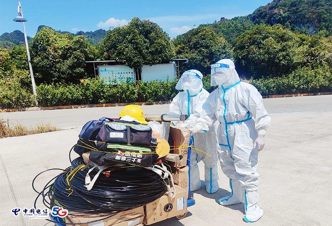 中国电信发短信通知疫情,保供电助力全面抗击疫情