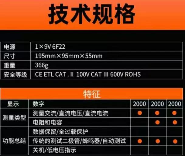 万用表2兆欧档怎么用,数字万用表手动款使用教程