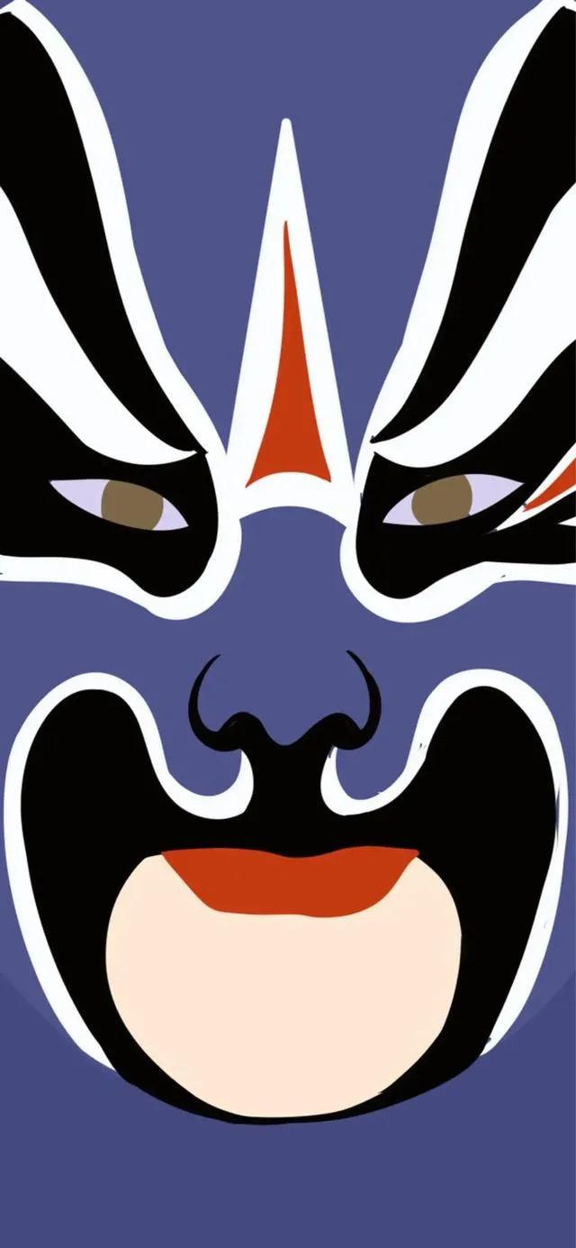 p30壁纸高清京剧脸谱,国潮京剧脸谱卡通壁纸