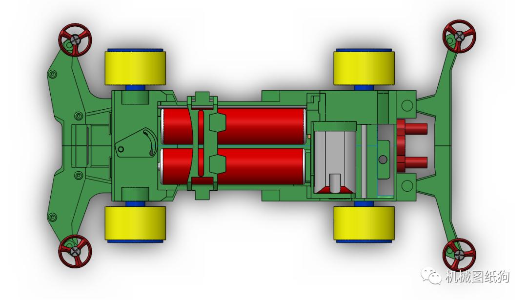 遥控车3d模型图 (solidworks简易汽车模型)