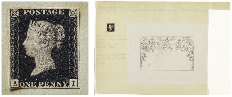 黑便士邮票的历史,黑便士邮票是纪念邮票吗