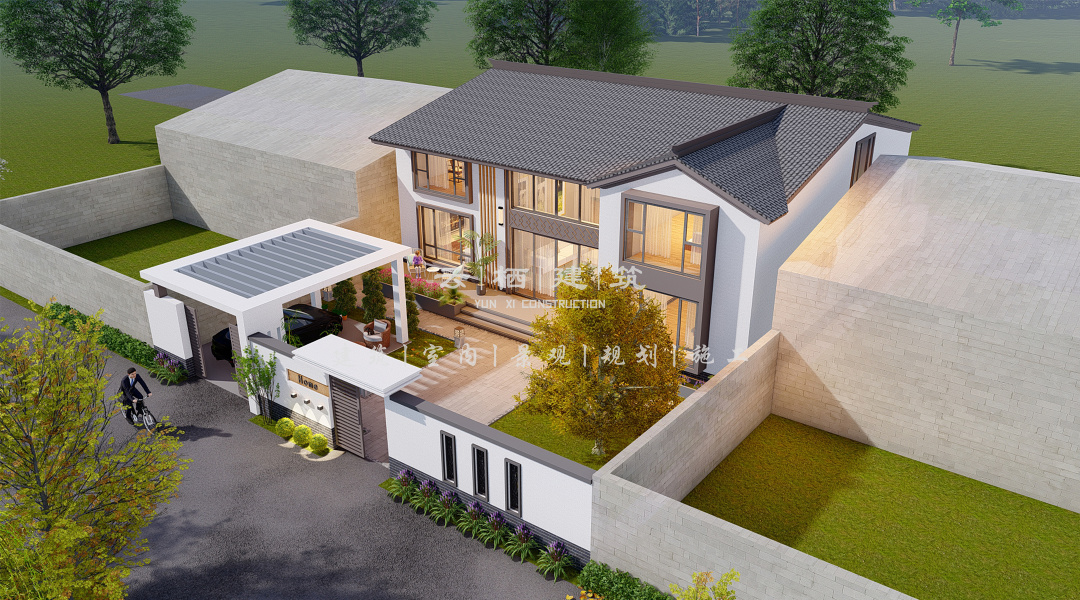 顺义农村二层自建别墅设计报价,北京顺义自建三层独院小别墅