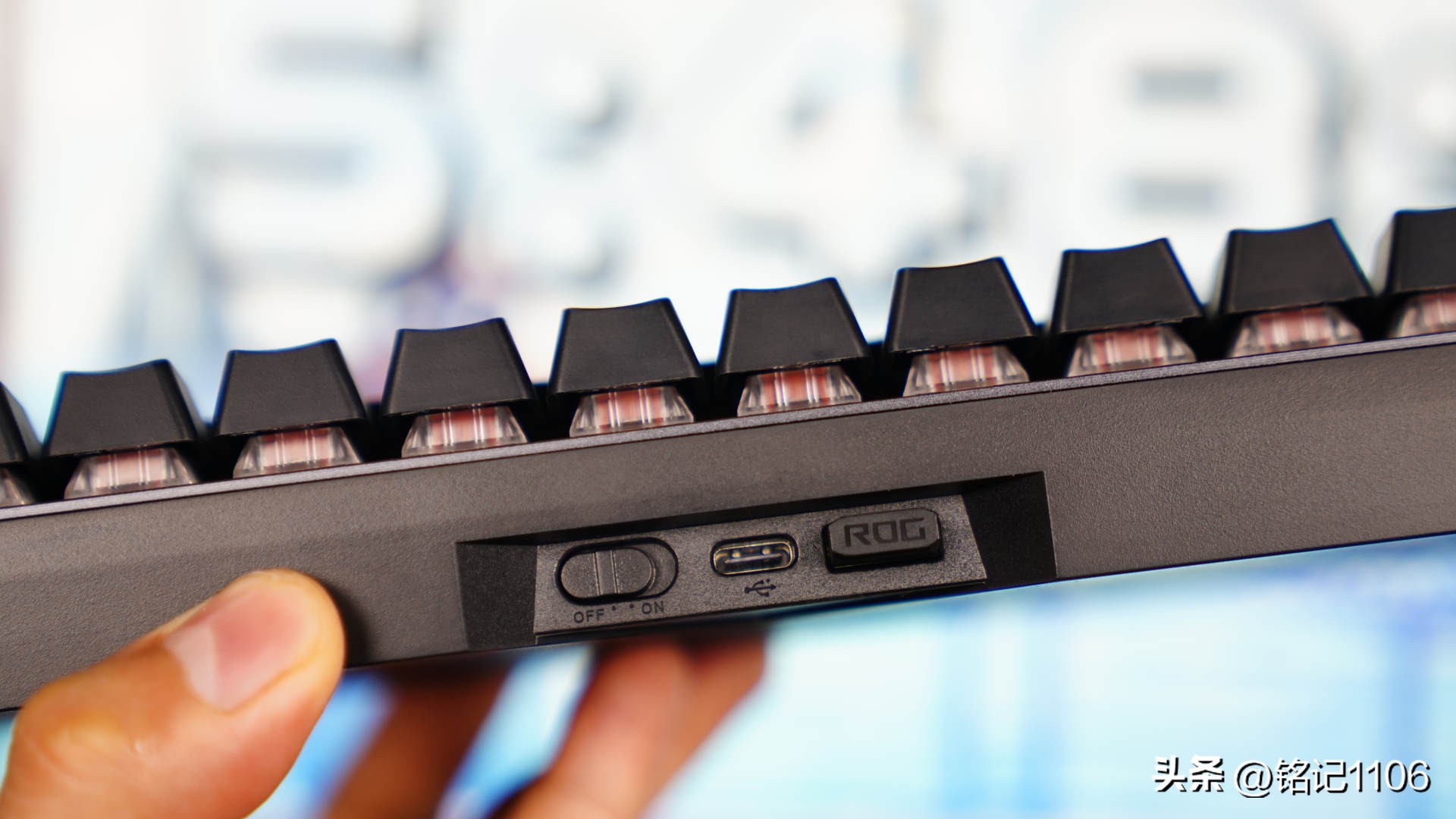 华硕rog夜魔机械键盘哪个轴好,rog魔导士键盘怎么按一下就有灯光