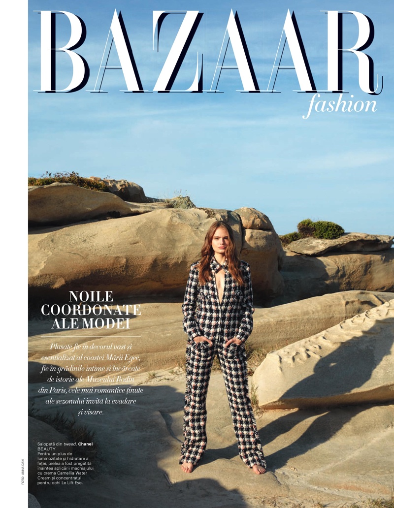 德国超模安娜·米拉（AnnaMilaGuyenz）拍摄的时尚杂志