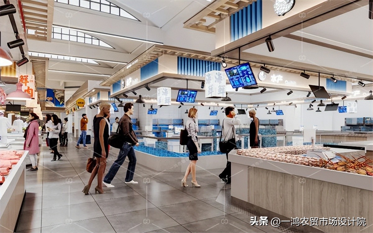 农贸市场设计案例改造,门头沟农贸市场设计案例