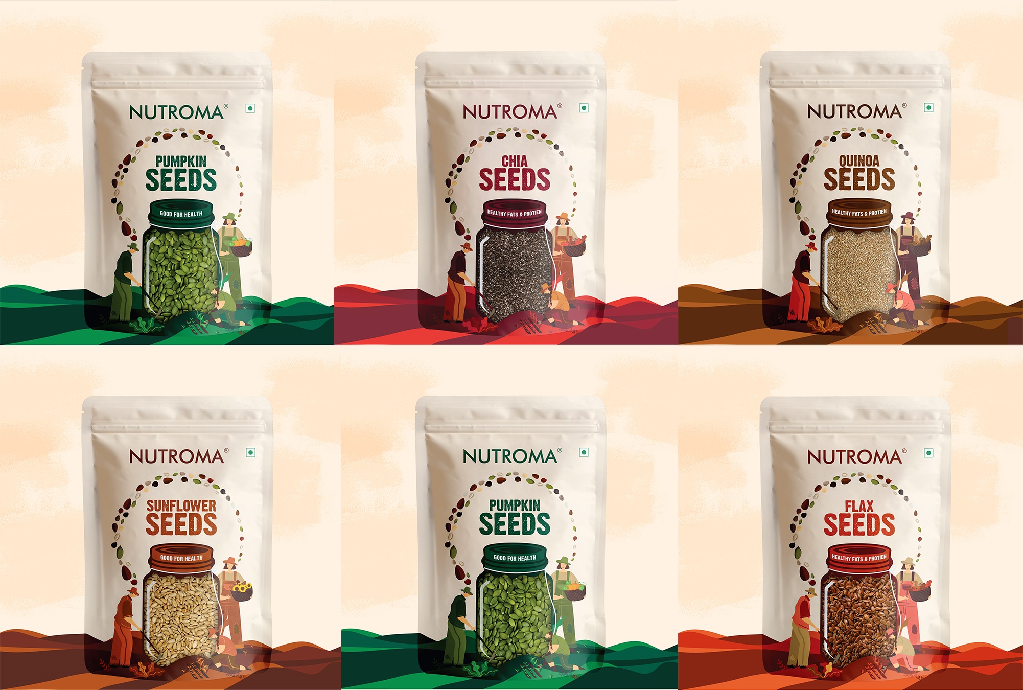 NUTROMA种子创意包装设计