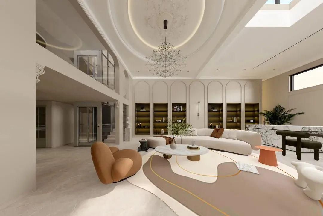 小三室2022装修风格现代简约轻奢,大平层装修风格大全2022新款