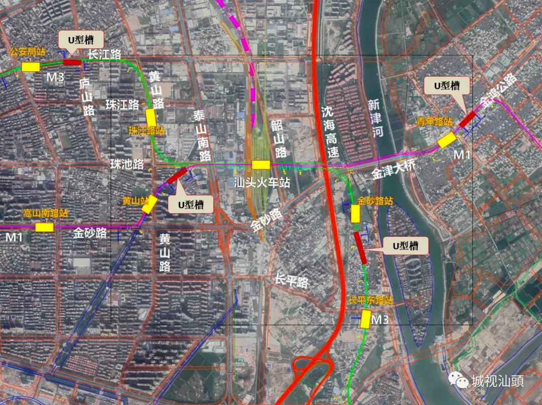 汕头站东侧出现一个很深的“大坑”？