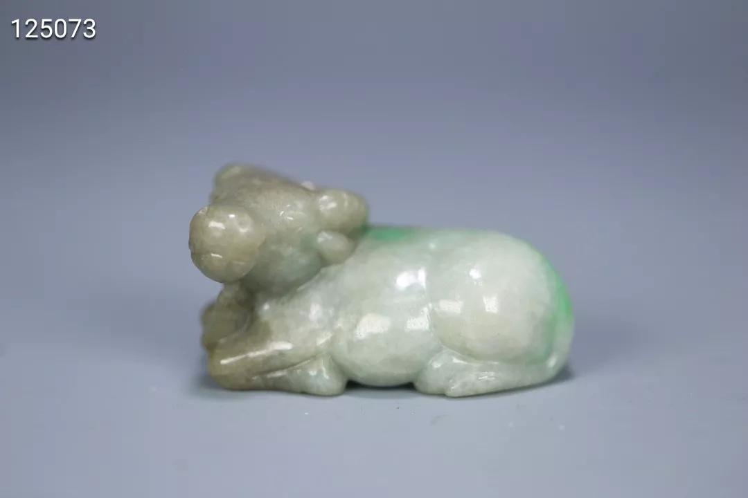 清代翡翠鱼摆件,清代翡翠老虎的摆件