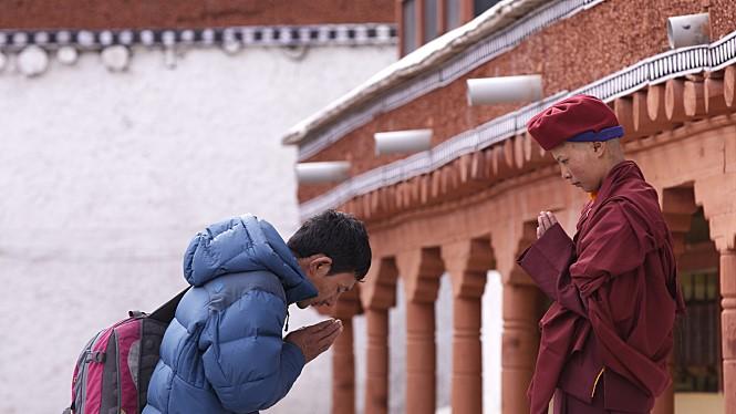 尼姑苦行僧徒步行走,一个小尼姑的艰辛出家路