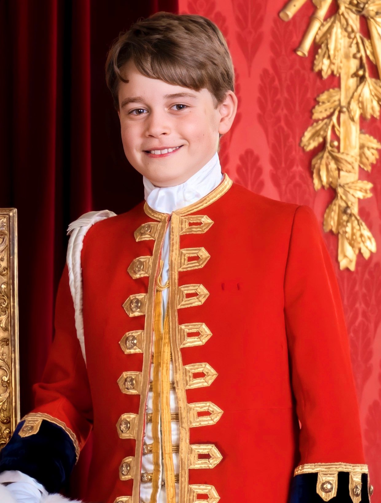 乔治王子加冕图片,加冕仪式上的乔治王子