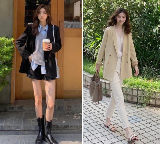 2022春季最流行的西装穿搭,多款小西装穿搭总有一款适合你的