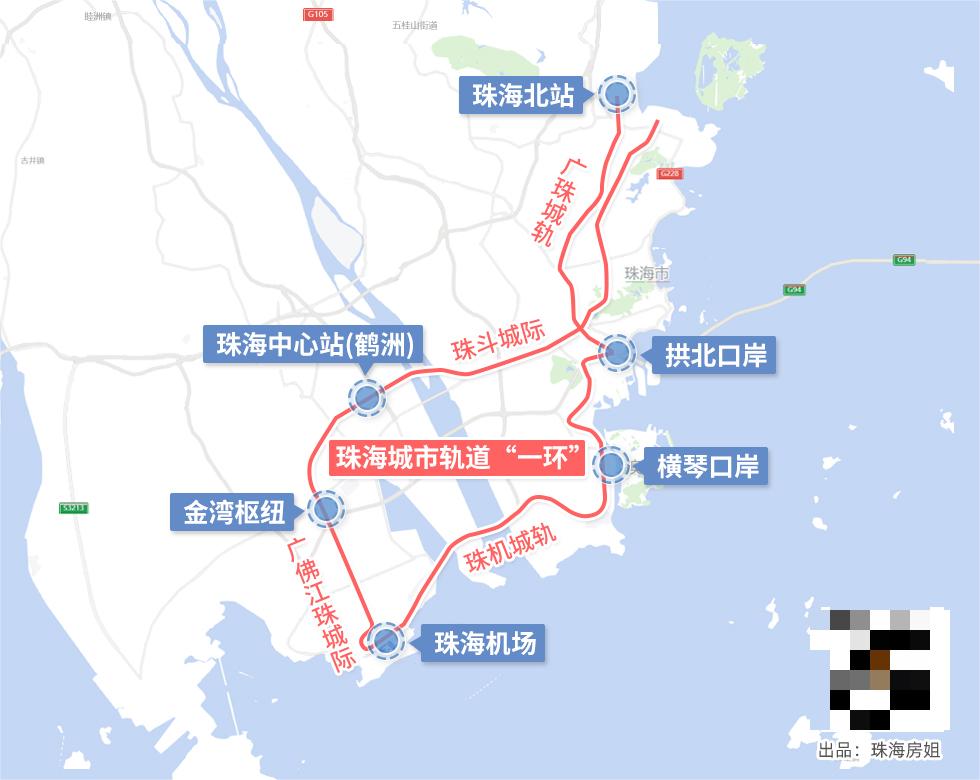 珠海鹤洲枢纽最新规划公示,珠海中心站鹤洲枢纽及周边片区