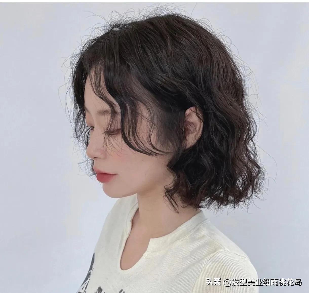 温柔蛋卷头,烫短蛋卷头