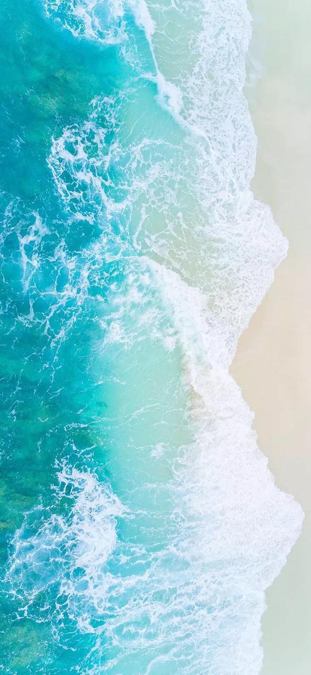 美丽的碧海蓝天壁纸,2018蓝色大海夏天壁纸