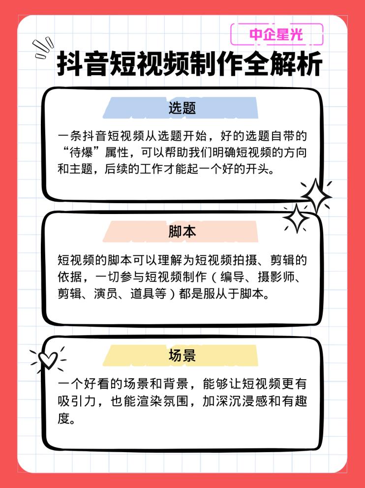 企业抖音新手入门教程,星光短视频教学