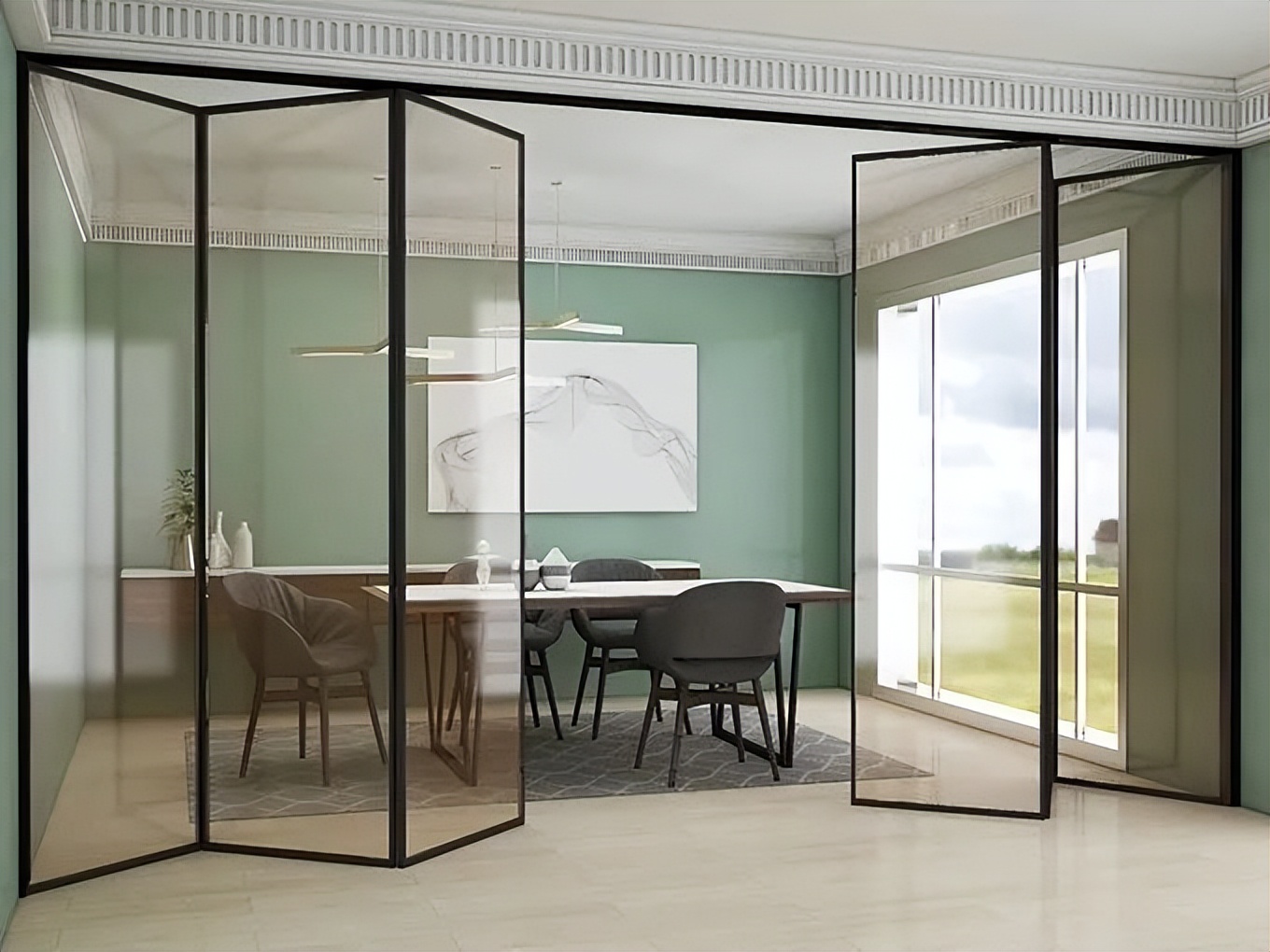 折叠门推拉门,什么是折叠门的尺寸