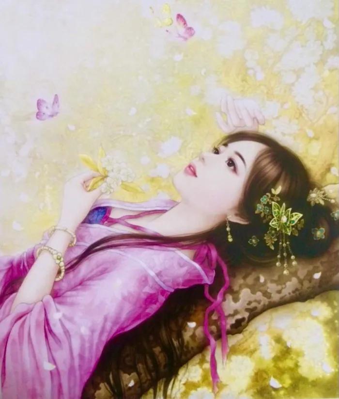 精美手绘手机壁纸古装演员,唐嫣古装高清壁纸