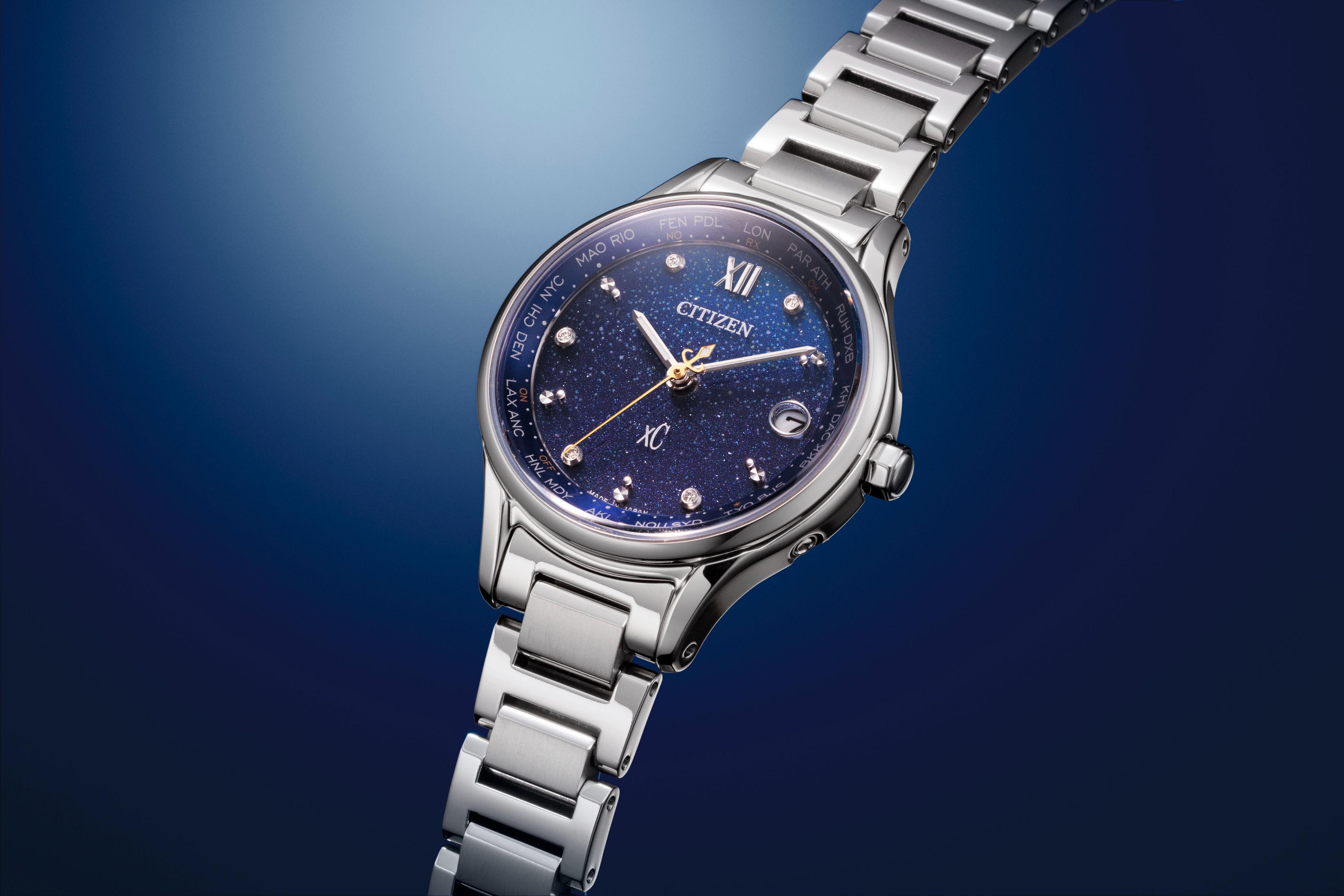 西铁城2022樱花限定机械表,落雪无声落地无痕