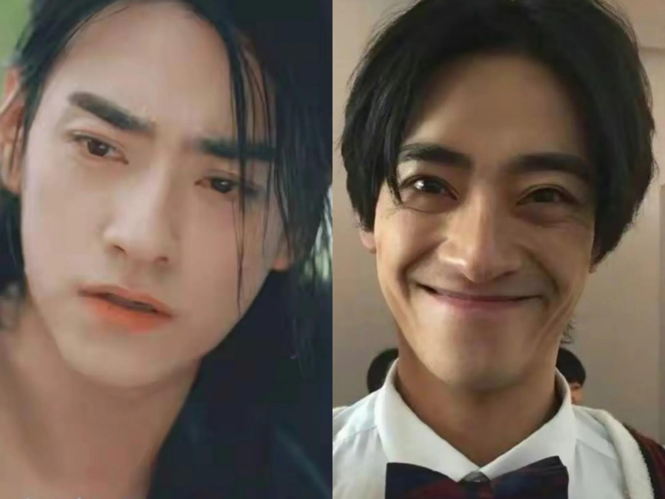 瘦成纸片的明星图片,瘦成纸片人的男明星