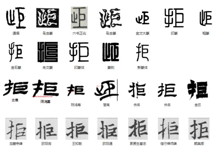 常用字范式之四十三