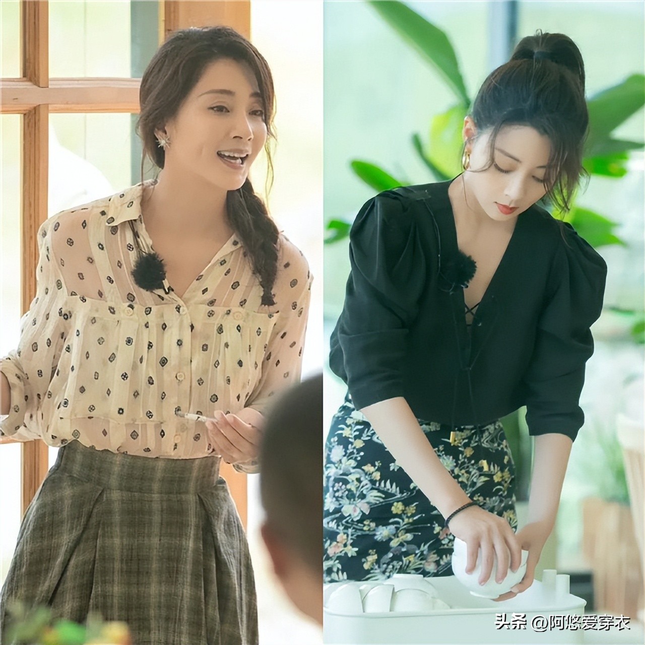 殷桃春季气质穿搭,殷桃冬天同款穿搭