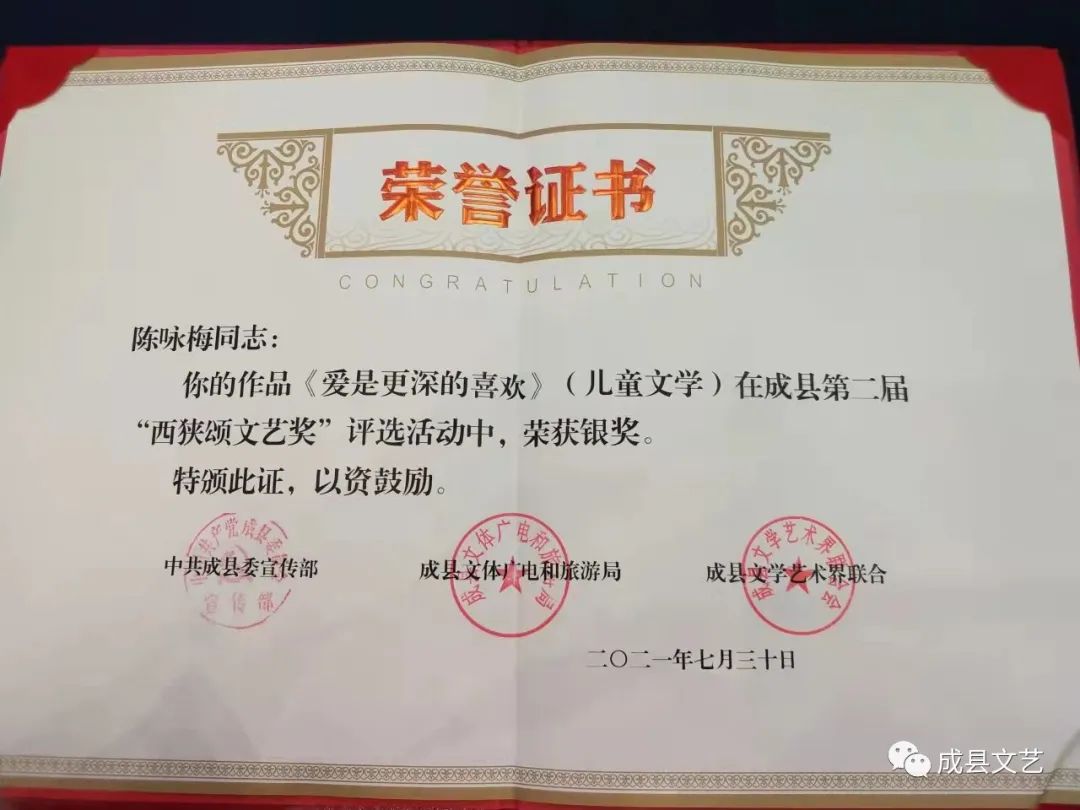 成县第二届“西狭颂文艺奖”银奖获得者作品展示