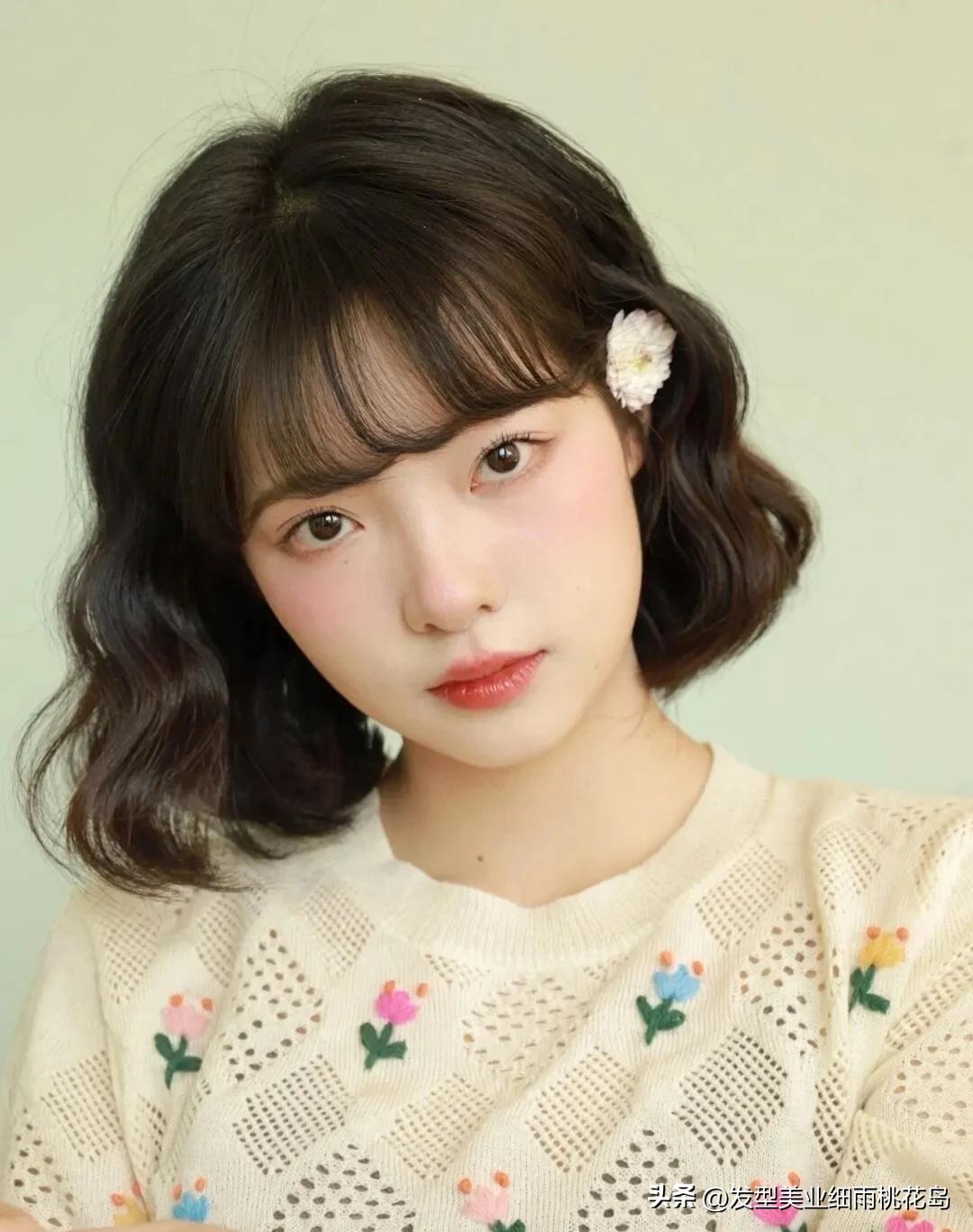 温柔蛋卷头,烫短蛋卷头