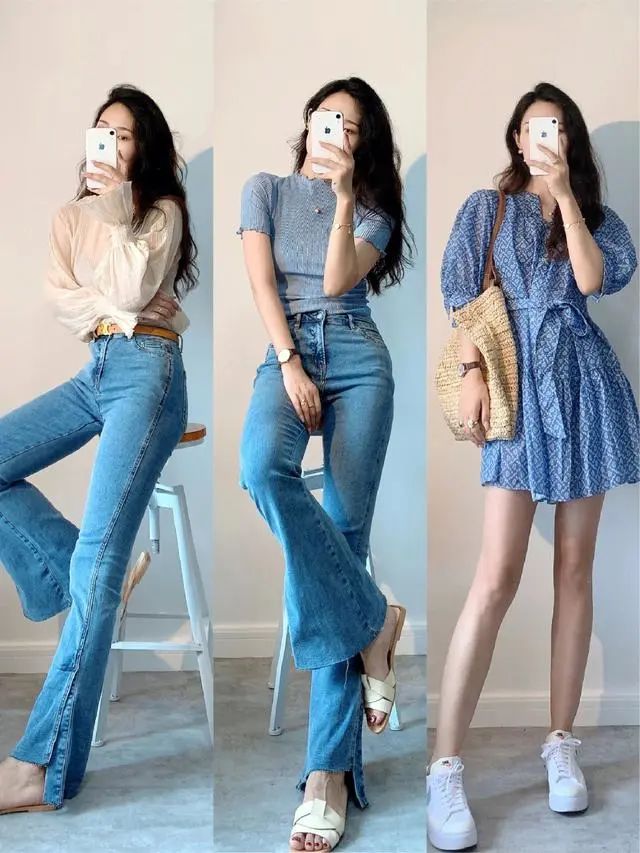 适合各种腿型的裤子穿搭,气质直筒白裤子的穿搭技巧