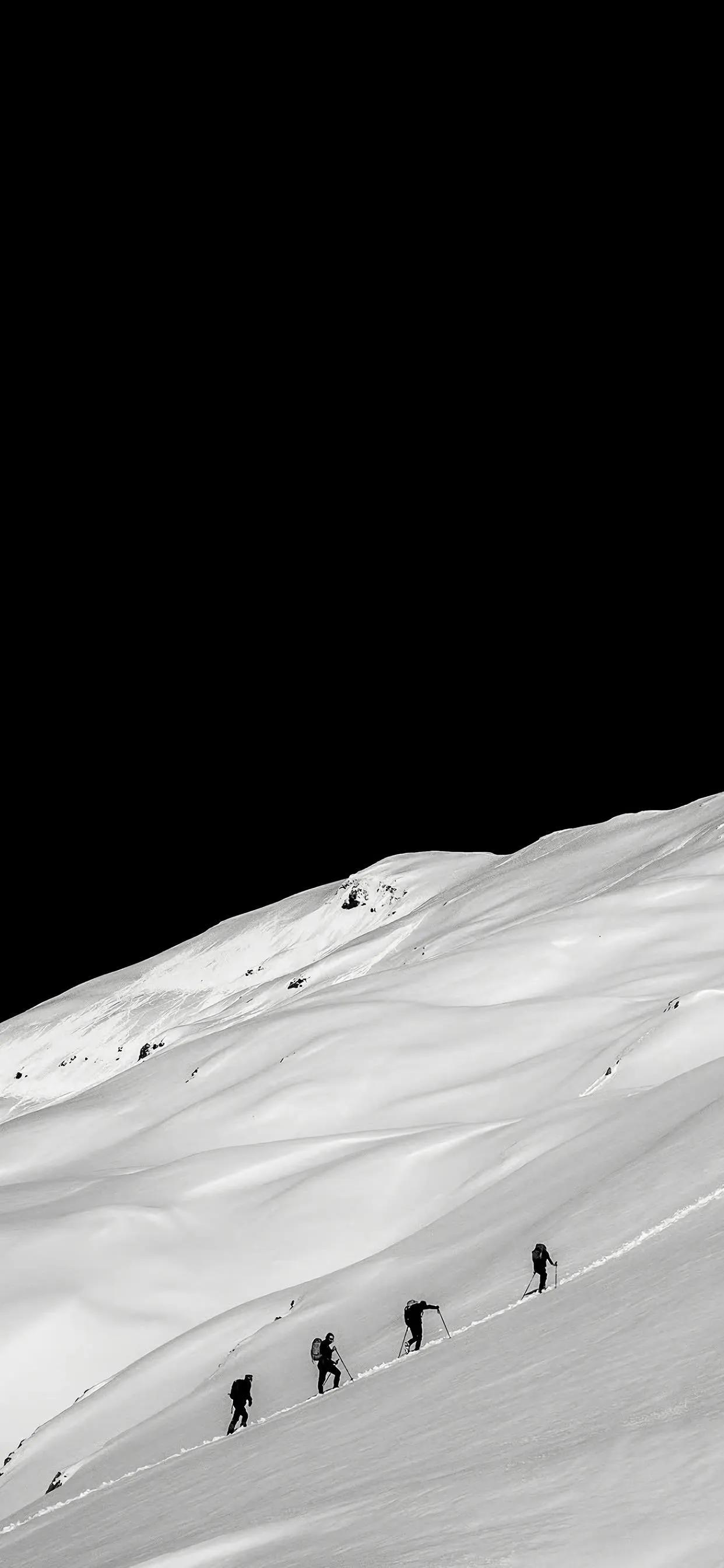 高贵到极致黑色壁纸苹果,养眼省电黑色全面屏壁纸