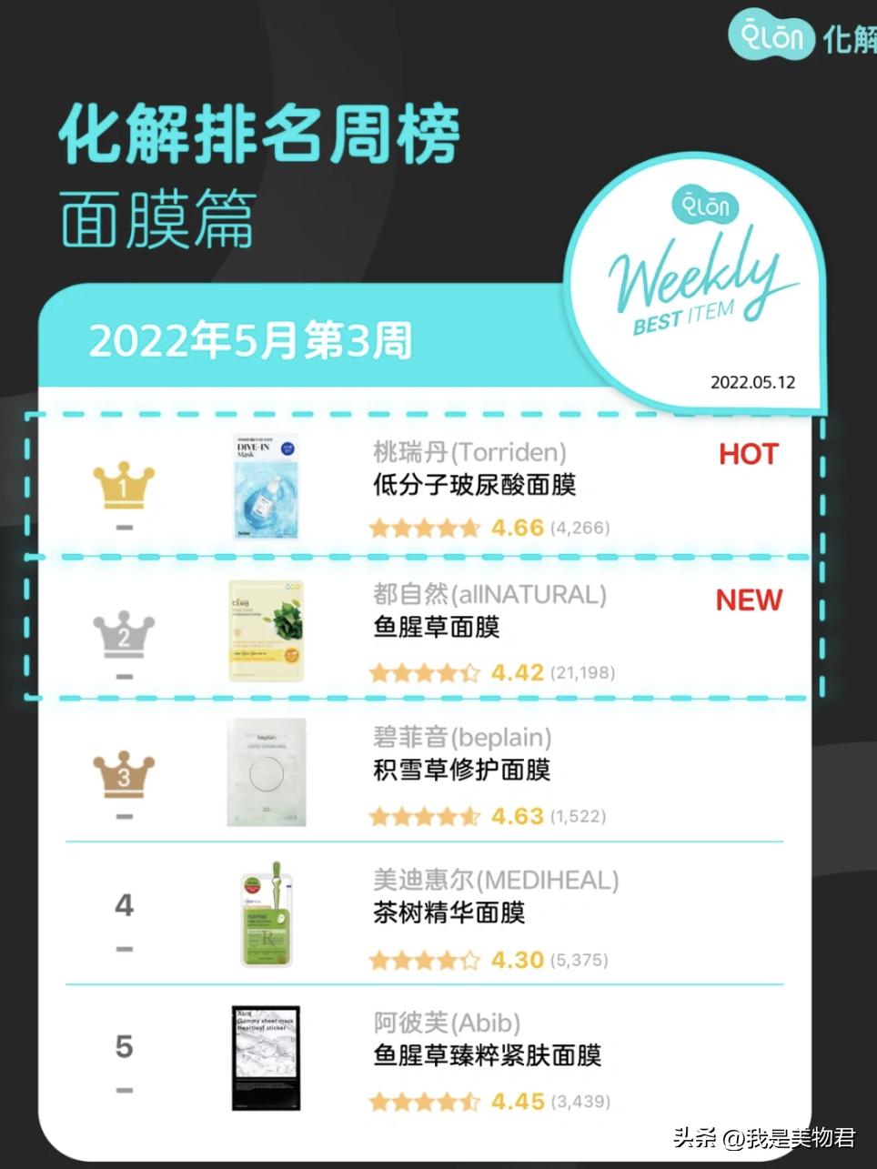 夏天贴片面膜推荐,离不开的护肤产品