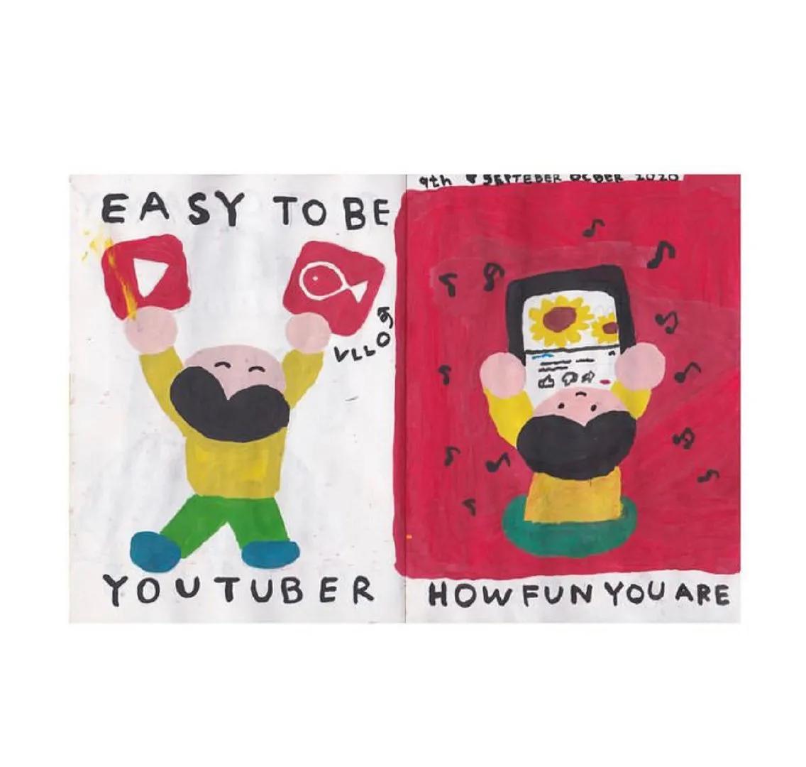 韩国插画师one的手绘作品欣赏,日本手帐插画师